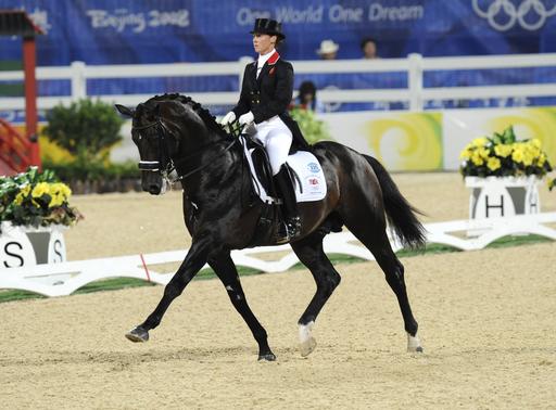 Emma Hindle riding Lancet at the 2008 Olympic Games